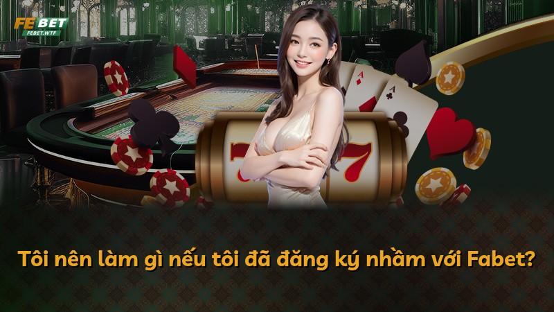 Tôi nên làm gì nếu tôi đã đăng ký nhầm với Fabet?